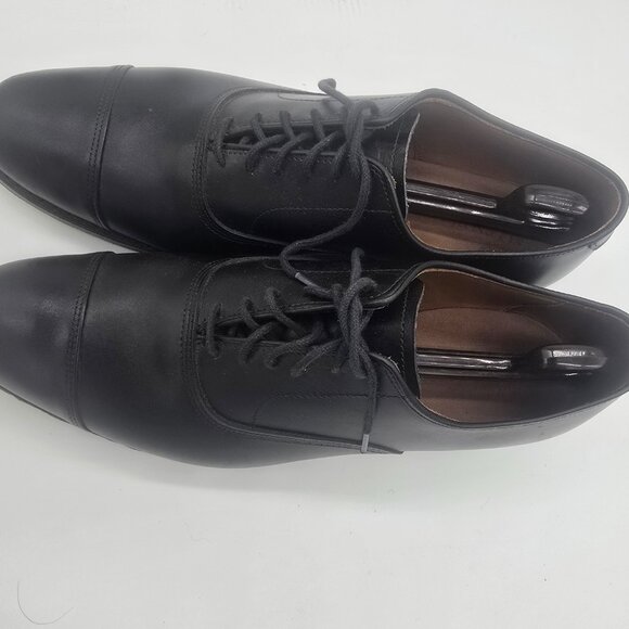 Allen Edmonds Park Avenue Cap-toe Oxford Dress Shoe Black Leather Mens Size 10.5 main image 6